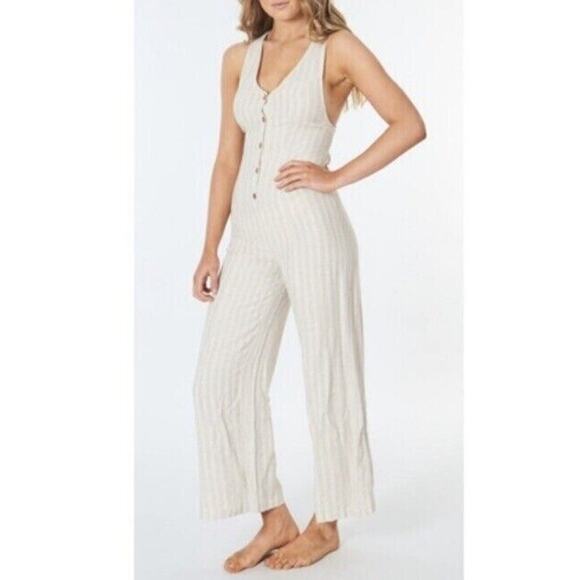 Rip Curl NWT Tan Surf Shack Jumpsuit Size S - Picture 1 of 9